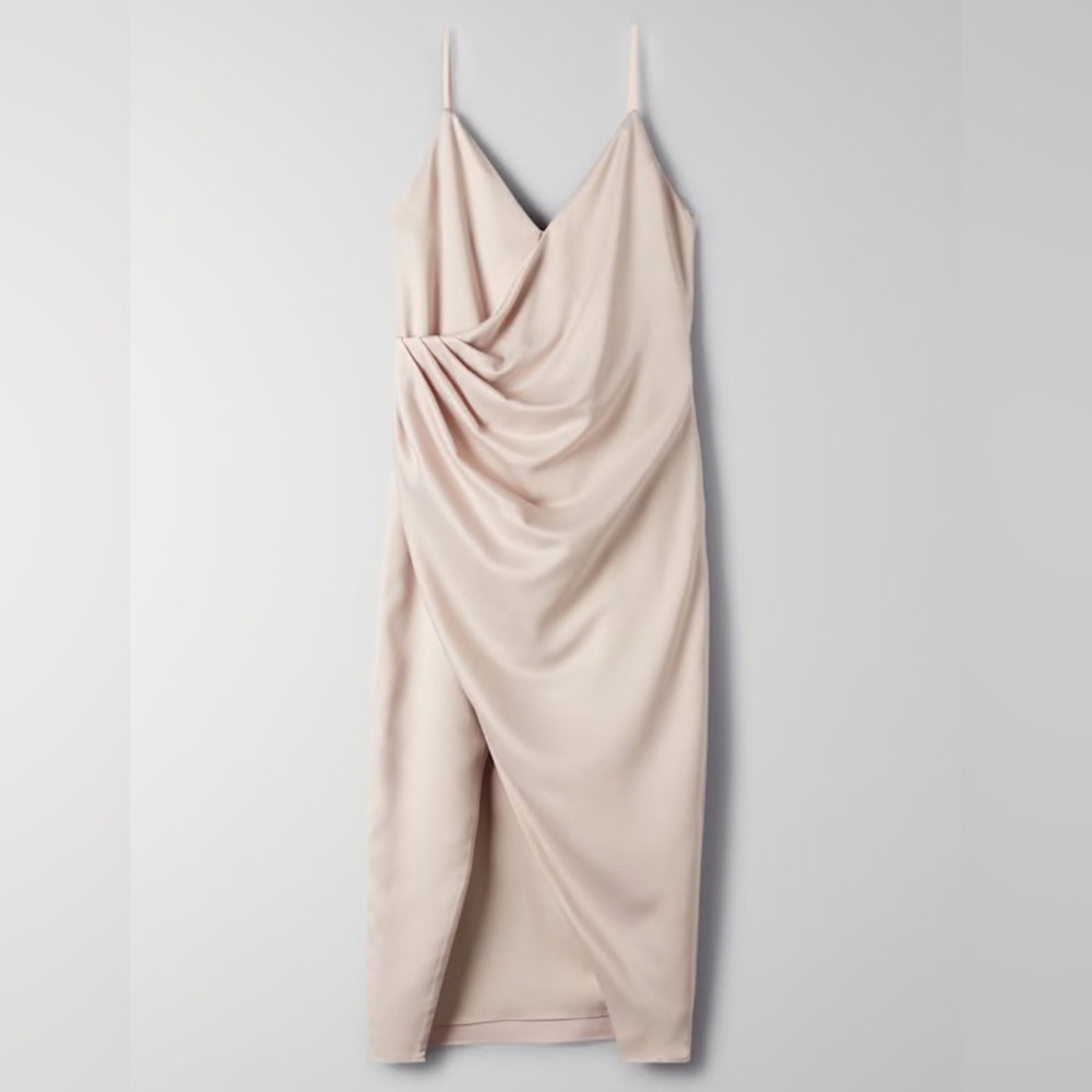 Aritzia Babaton Spades Asymmetrical Blush Dress NWT ! size 2